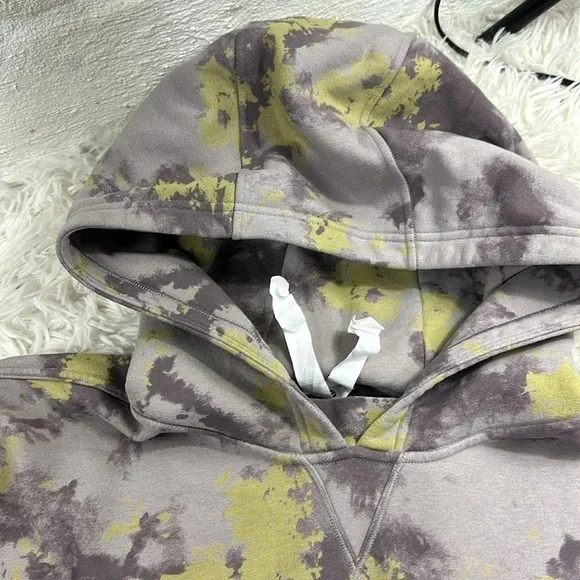 Lululemon All Yours Hoodie Orbital Tie Dye Mauve Grey Multi - Picture 2 of 7